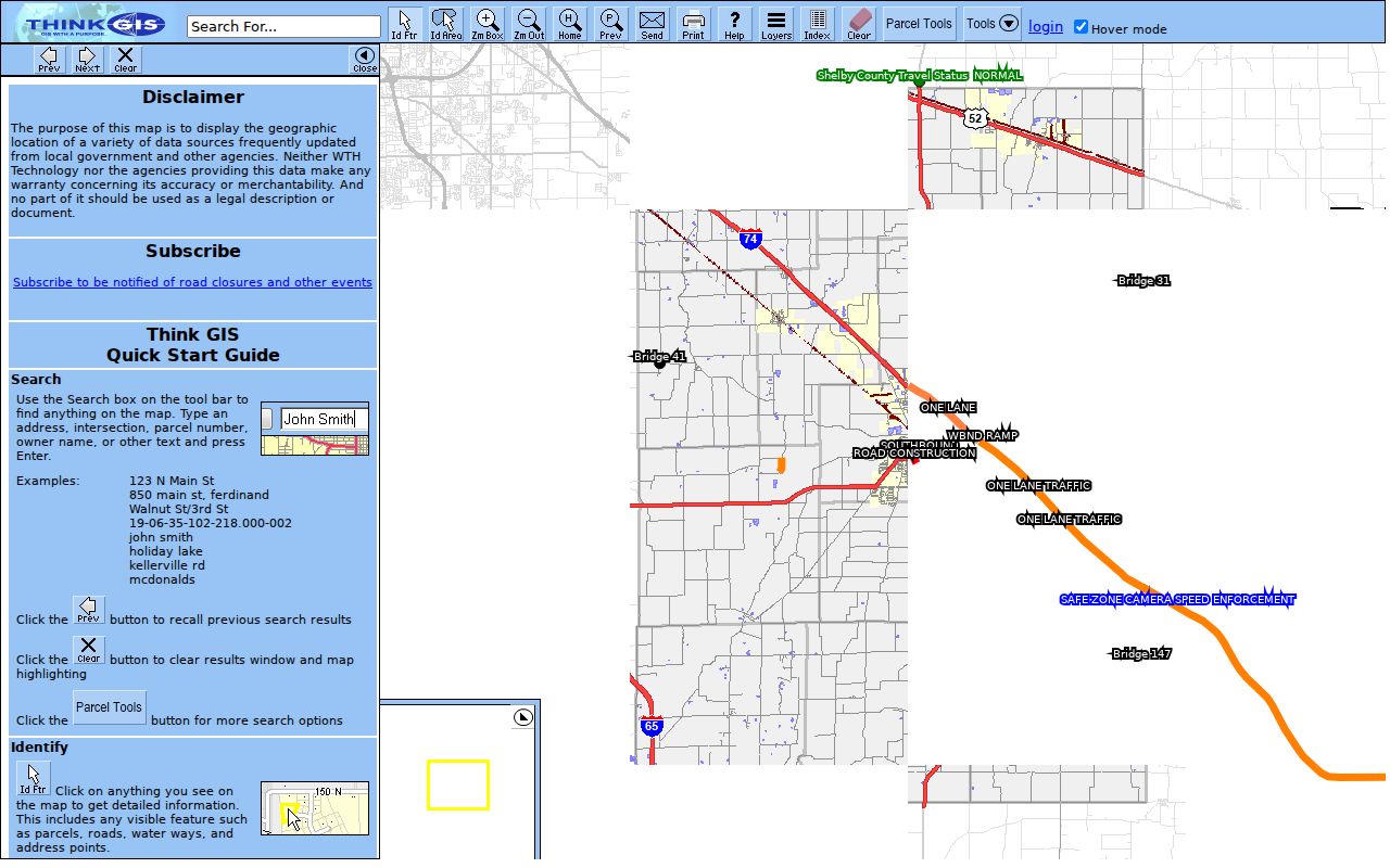 Shelbyville residents directory GIS parcel map